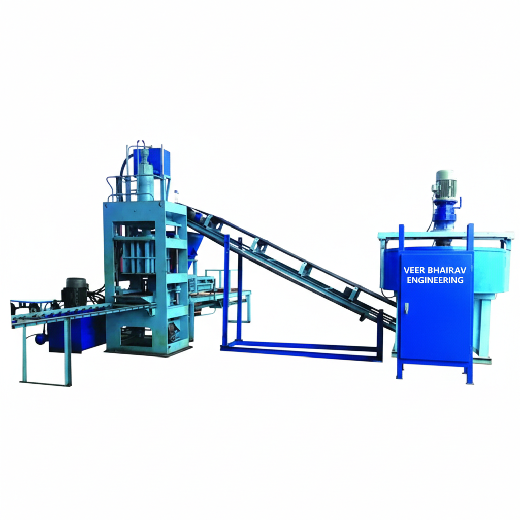 Semi Automatic Flyash Brick Machine